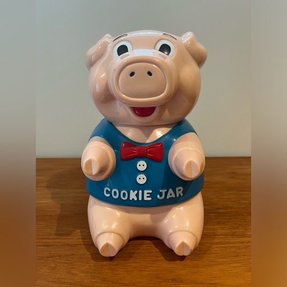 Oinking Cookie Jar Adorable Pig, Authentic Vintage 1990’s - Picture 3 of 3
